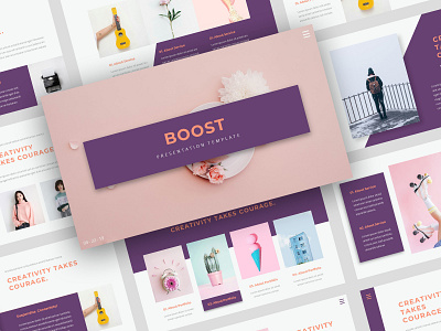 Boost - Creative PowerPoint Template agency business company corporate creative creative agency modern photography powerpoint powerpoint template presentation