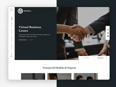 Remeca WebSite brand clean design designer guatemala homepage landing prototype ui userinterface ux web web design webdesign website