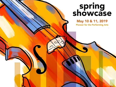 Reno Phil Spring Showcase illustration music philharmonic procreate violin violinist