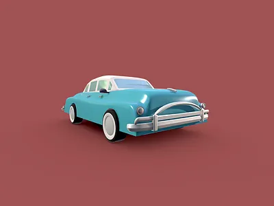 Classic Vintage Car - Low Poly 3D Model 3d auto c4d car cinema 4d classic classic car dammne design dessignare lowpoly model vintage