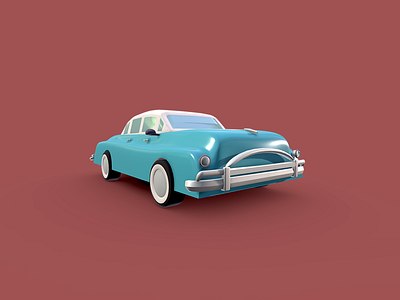 Classic Vintage Car - Low Poly 3D Model 3d auto c4d car cinema 4d classic classic car dammne design dessignare lowpoly model vintage