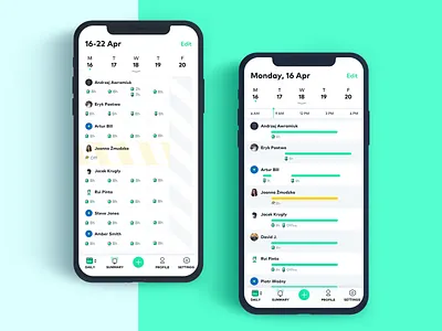 Mobile Calendar Variations app calendar clean design ios iphone mobile mobile app schedule scheduler simple simplicity ui ux ux design ux ui