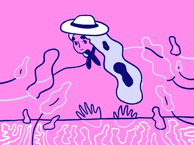 All Different Kinds abstract art character design drawing illustration line art