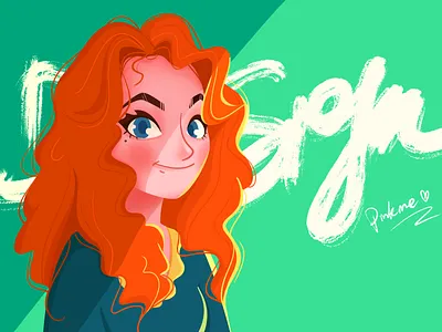 Practice 4 brief strokes cartoon cartoon characters character expression character illustration color matching dribbble girl green hand painting illustration light and shadow lovely