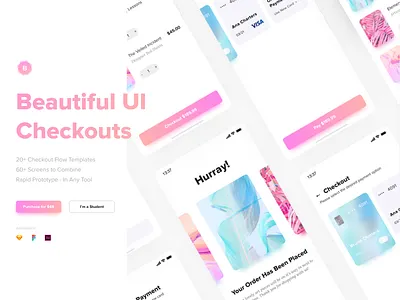Landing Page UI Kit | Daily UI app card clean daily ui dashboard design desktop detail gradient landing page layout product sketch typography ui ui kit ux web website
