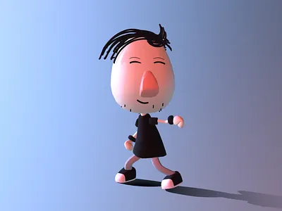 Sel Portrait - Cartoony Avatar 3d 3d c4d cartoon cartoon character character character design chibi cinema 4d cute dammne design kawaii mexico original character puppet