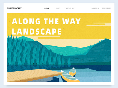 Landscape banner banner landscape 插图