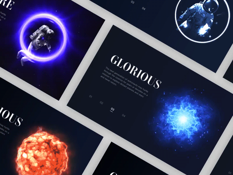 Collection3 c4d card dribbble octane render ui