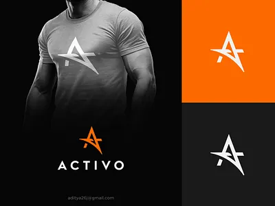 Activo - Logo for a sports Clothing brand brand branding identity graphics graphic logos designer health business creative a logo designer graphic logo icon symbol logomark modern minimal subtle fashion sports fitness clothing fit gym type typography logotype a web ui ux digital