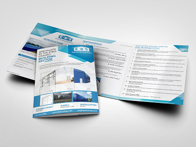 Easy Building System advertise advertisement branding brochure brochure design brochure layout brochure mockup brochure template design illustration typography
