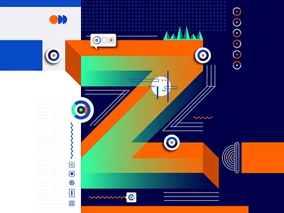 36 Days Of Type_Z | 6th Edition 36 36days 36daysoftype data design experimental experiments flat geometric graphicdesign illustration infographic information input output type typography vector vector art z