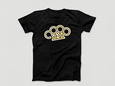 BRASS SHIRT apparel branding brass knuckles gold illustration logo personal shirt shirtdesign