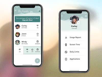 Parental Control App Concept app design iphone app iphone app design mobile app mobile uiux parental control ui ui ux ui ux design ui desgin uiuxdesigner user inteface ux