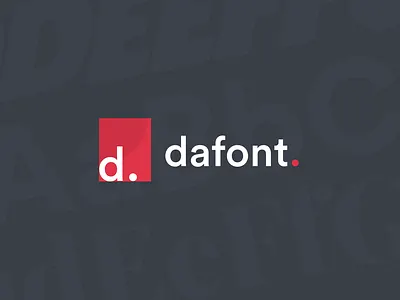 Dafont Branding branding dafont design flat flat design graphic design icon illustration logo minimal typography