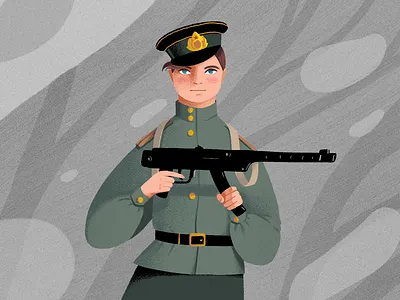 Russian woman charachter design characterdesign illustration