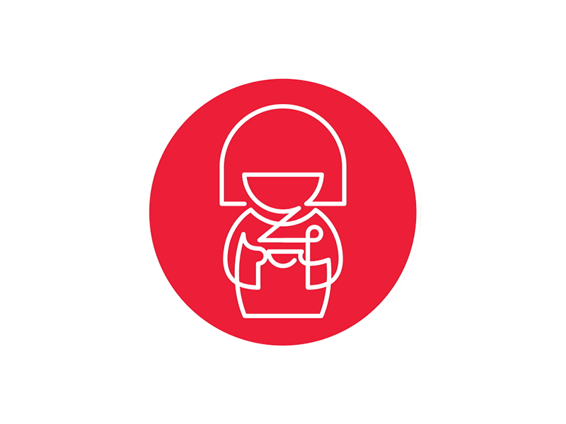 Noodle Girl Logo Animation 2danimation 5daymograph animated animation challenge creative logo logoanimation motion motiondesign motiongraphics