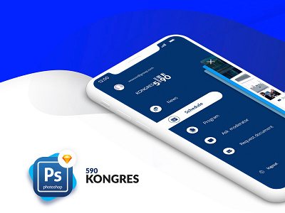 App Kongres 590 app design clear design digital interface minimal ui ux web white