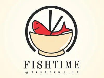 Fish Time F&B Company Logo brand branding company brand logo company logo design food and beverage logo
