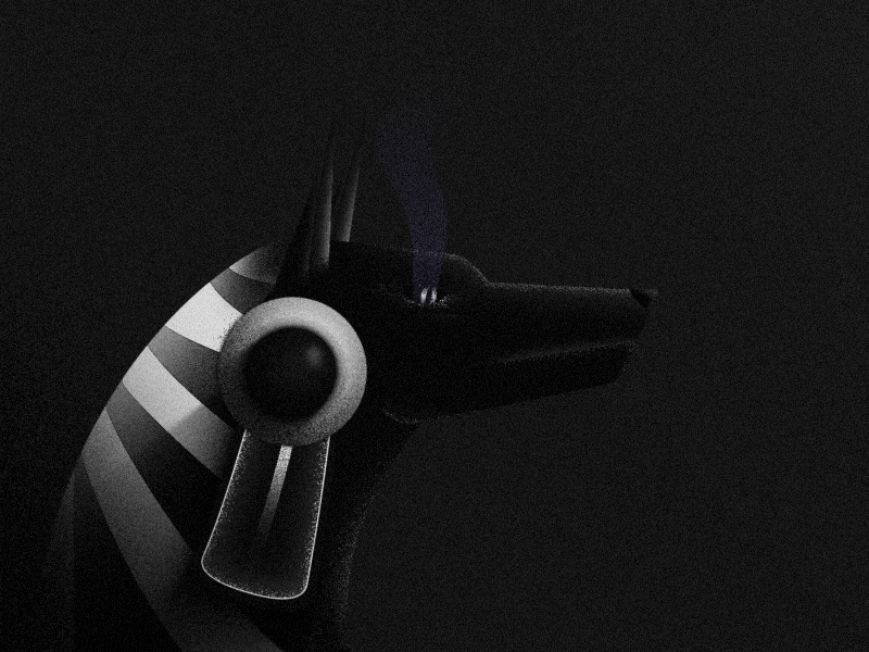 African Dog aftereffects animation anubis behance character design gif illustration loop motion palette