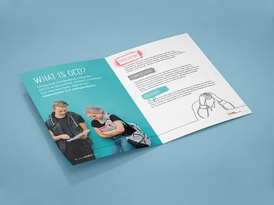 OCD UK booklet design graphic design illustration print typography vector
