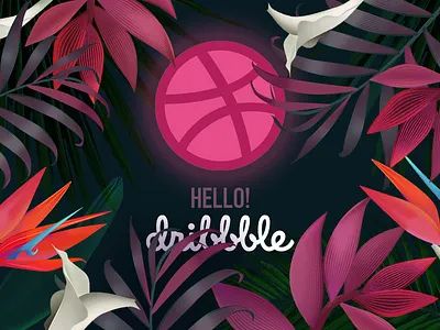Dribbble design flat illustration ui vector web