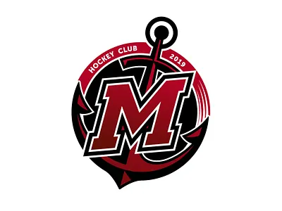 Hockey club "Mariupol" anchor design hockey hockey logo illustration logo sea soccer sport sport branding sport logo