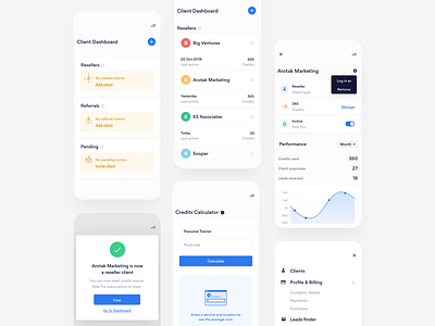 Bark — Agencies branding clean design mobile sketch typography ui ux web