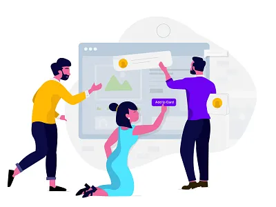 Illustration Character for web design character creation character design design illustartor illustration ui vector webdeisgn website