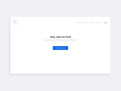 Page Not Found 404 blank clean design error flat found minimal not not found page page 404 page design pagenotfound ui
