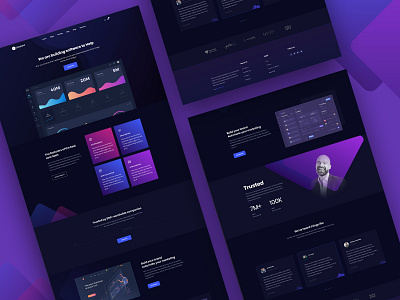 Saasland Multipurpose Wordpress Theme For Saas & Startup Dark dashboard design illustration landing landing page landing page design theme design ui ui design uiux ux ux design web design website design wordpress theme