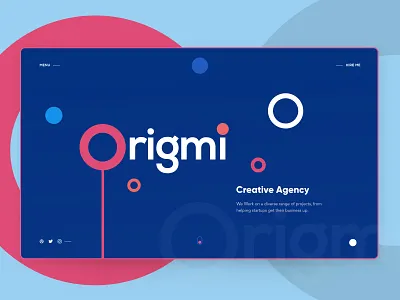 Origmi - Creative Agency agency branding clean color concept creative design gradients illustration interface modern trending typography uiux web website
