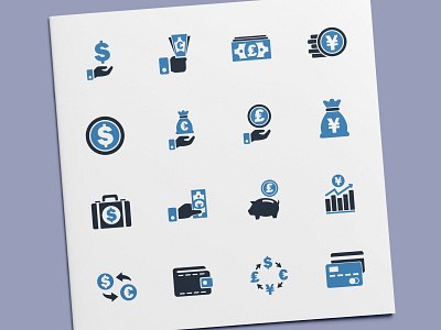 Currency Icons cash coin currency finance icon icon design icon set icons illustration money ui vector