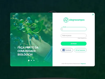 ALEGRACAMPOS | Log In alegracampos branding derpauloferreira design e commerce app graphicdesign login login box login design login form login page minimal ui user experience user interface ux designer ux ui design webdesign weblogin website