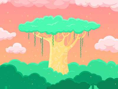 36 Days of type - T 36 days of type 36days t 36daysoftype adventure cloud colour forest illustration illustrator letter light shadow sky sunset symbols t texture tree type vector