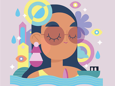 Medusa for kids cartooncharacter character childrenbook illustration vector vector art