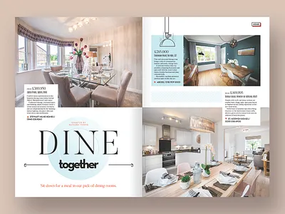 Magazine feature - dining rooms dps editorial editorial design editorial layout feature home interior layout layout design magazine magazine design type