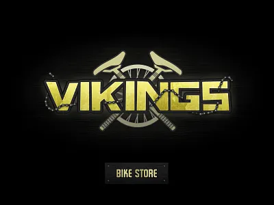 Vikings bike logo brand store