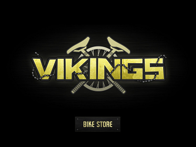 Vikings bike logo brand store