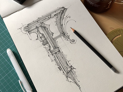 36 Days of Type | F 36daysoftype lettering pencil