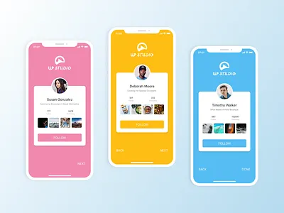 Social app design social app ui