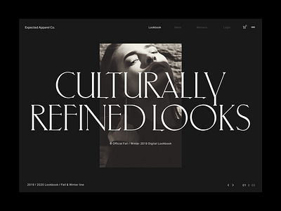 Expected Landing Page clothing design digital ecommerce expected icon interaction layout lookbook photography shopping site typography ui ui ux ux website