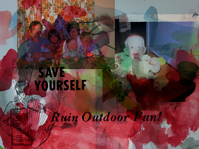 Memory Mix accordian collage familly paint photos photoshop text