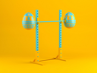 Easter Promotion - Parkwood Leisure 3d barbell blue calendar cinema 4d easter easter eggs events fitness gym leisure centre yellow