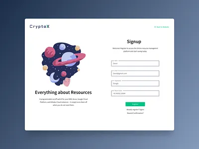 Signup into Resources conception design dribbble dribbble best shot ui visualdesign visuals website