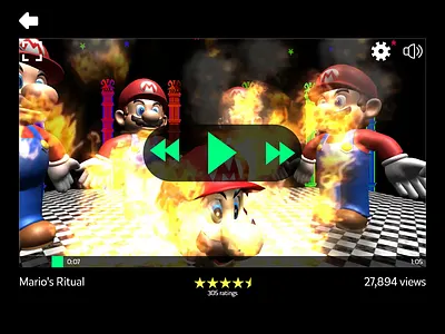Daily UI #057 Video Player 057 57 dailyui player video video app video player