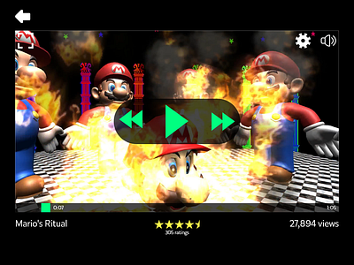 Daily UI #057 Video Player 057 57 dailyui player video video app video player