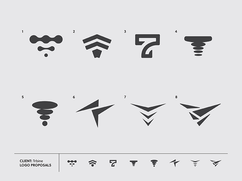 Trbine Versions gif letter t logo monogram t trbine turbine