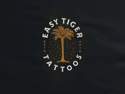 Easy Tiger Palm Tree alberta dots edmonton identity palm tattoo texture tiger typography vintage