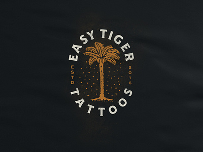 Easy Tiger Palm Tree alberta dots edmonton identity palm tattoo texture tiger typography vintage
