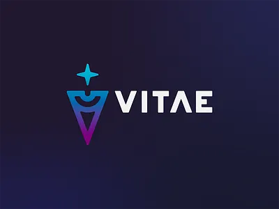 Vitae | Branding ai blue brand chilean design exploration illustrator logo v vitae